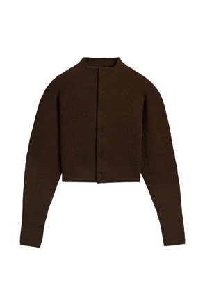 Jacquemus buttoned textured cardigan - Brown