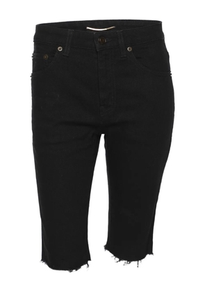 Saint Laurent Pre-Owned black denim shorts