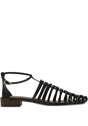 Tod's leather sandals - Black