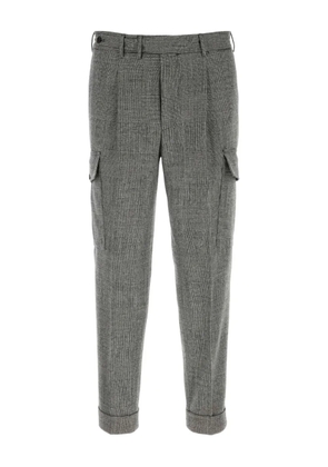 PT Torino embroidered-detail trousers - Grey