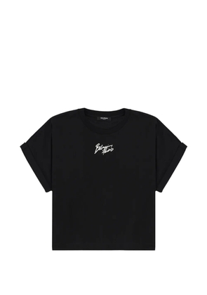 Balmain rolled-sleeve T-shirt - Black