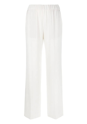 Alberto Biani high-waist wide-leg trousers - White