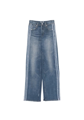 rag & bone denim-print track pants - Blue