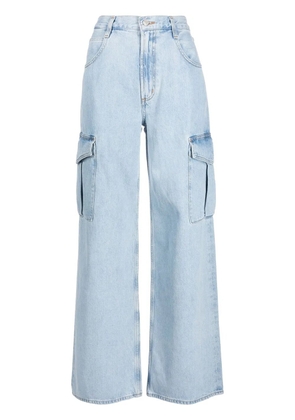 AGOLDE wide-leg stonewashed jeans - Blue