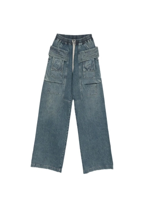 Rick Owens DRKSHDW drawstring cargo pants - Blue