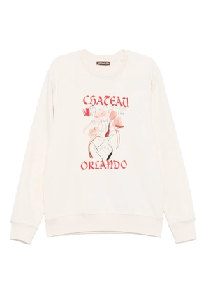 CHATEAU ORLANDO graphic-print sweatshirt - Neutrals