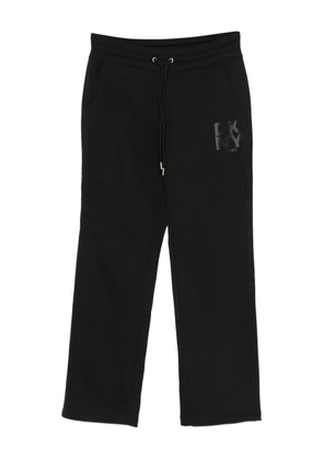 DKNY logo-print drawstring track pants - Black