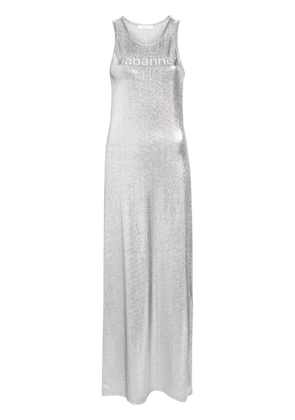 Rabanne metallic-finish sleeveless dress - Silver