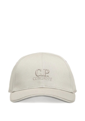 C.P. Company logo-embroidery baseball cap - Neutrals