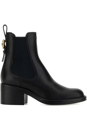 Chloé 60mm buckle-detail leather boots - Black