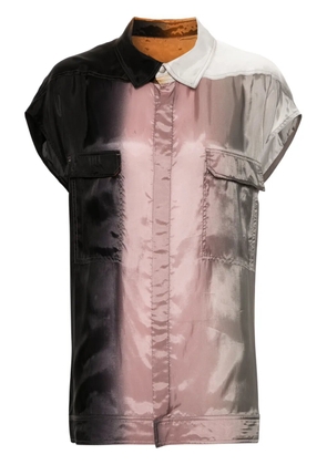 Rick Owens 110D Lido degrade-print shirt - Black