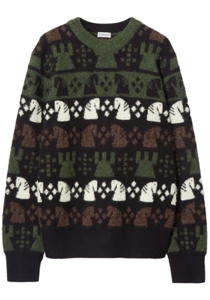 Burberry Chess wool-blend jumper - Black