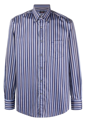 Paul & Shark striped organic-cotton shirt - Blue