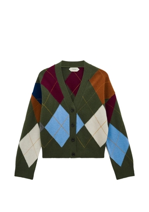 Pringle of Scotland argyle-pattern cardigan - Green