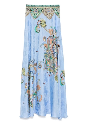 ETRO paisley maxi skirt - Blue