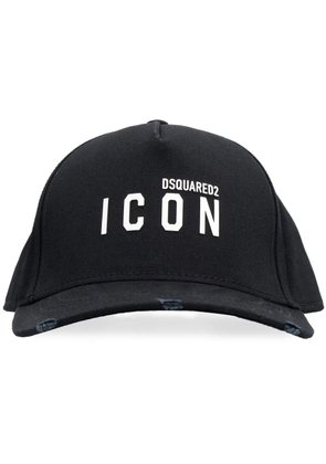 DSQUARED2 logo-print six-panel cap - Black
