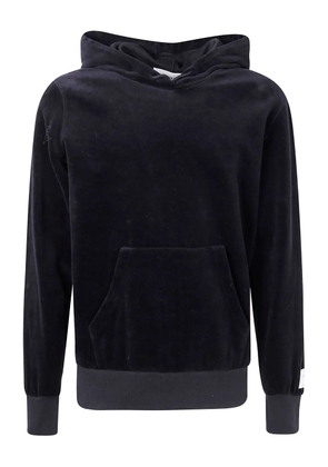 Golden Goose velvet-texture hoodie - Black