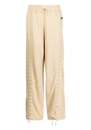 Jean Paul Gaultier lace-up track pants - Brown