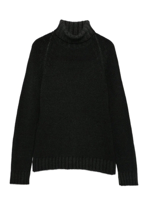 base turtleneck ribbed sweater - Green