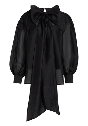 Karl Lagerfeld oversize bow-detail blouse - Black