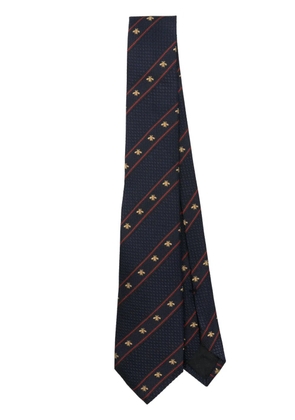 Gucci Bee Web tie - Blue