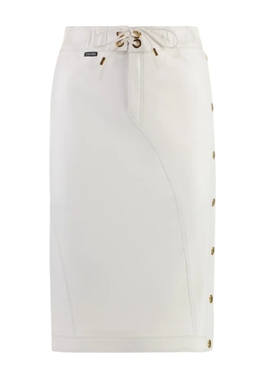 TOM FORD leather midi skirt - White