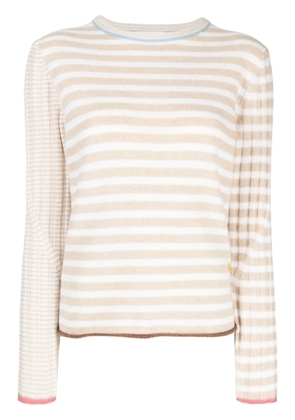 YANYAN KNITS long-sleeve striped jumper - Neutrals