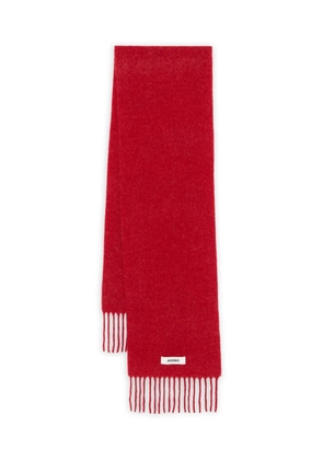 Jacquemus Le Carro fringed wool scarf - Red