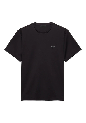 Prada logo-plaque T-shirt - Black