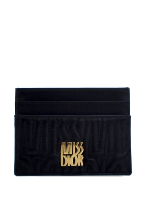 Christian Dior Pre-Owned 2010-2026 Quilted Calfskin Miss Dior Freesia card holder - Black