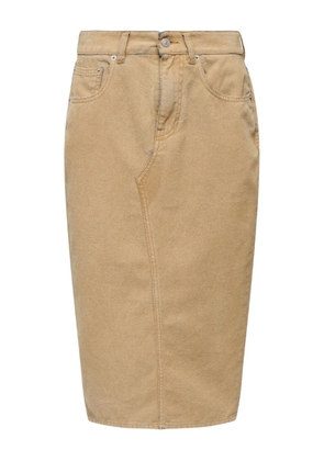 MM6 Maison Margiela seam midi skirt - Neutrals