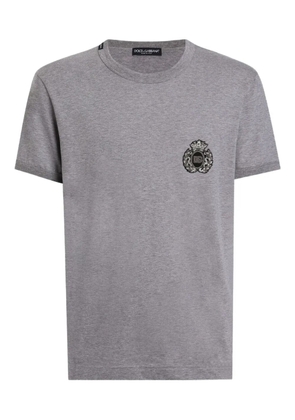 Dolce & Gabbana embellished crew-neck T-shirt - Grey