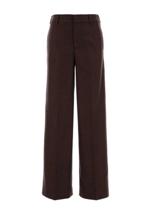 PT Torino pressed-crease palazzo pants - Brown