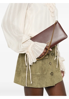 PINKO chain flat shoulder bag - Brown