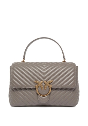 PINKO quilted chevron tote bag - Grey