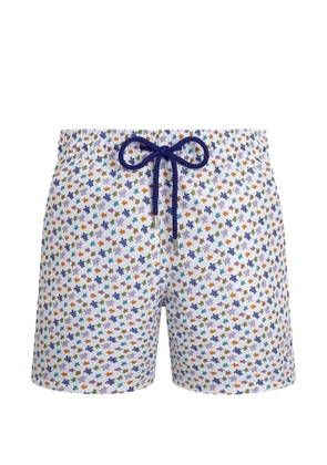 Vilebrequin ronde des tortues print swim shorts - White