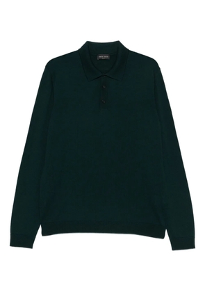Roberto Collina button-up long-sleeve polo shirt - Green