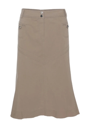 BASLER zip midi skirt - Neutrals