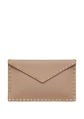 Valentino Garavani Rockstud envelope clutch bag - Pink