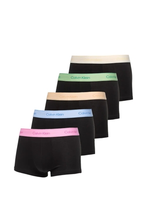 Calvin Klein logo-waistband boxe (set of five) - Black