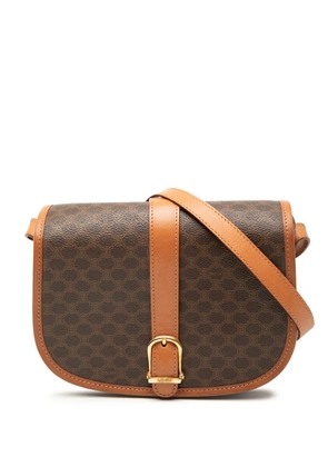 Celine Pre-Owned 1993 Macadam Coated Canvas crossbody bag - Brown