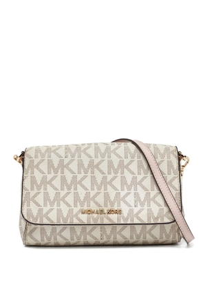 Michael Kors Vintage monogram-pattern crossbody bag - White