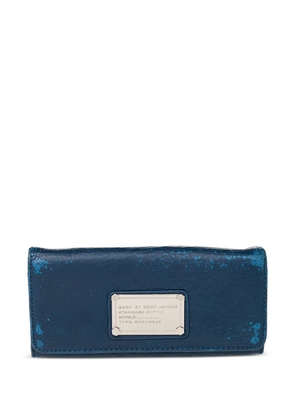 Marc By Marc Jacobs logo-plate wallet - Blue