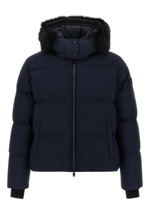 Moose Knuckles Misti fur-trimmed puffer jacket - Blue