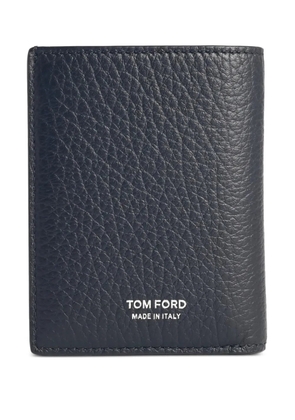 TOM FORD debossed leather card holder - Black