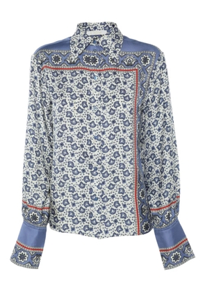 Chloé Pre-Owned printed silk shirt - White