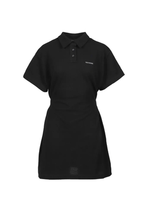 We11done polo-collar mini dress - Black