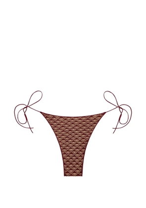 TROPIC OF C geometric-pattern bikini bottom - Red