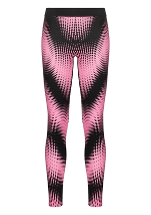 Rabanne abstract-print leggings - Pink