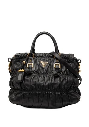 Prada Pre-Owned 2010-2026 Nappa Gaufre satchel - Black